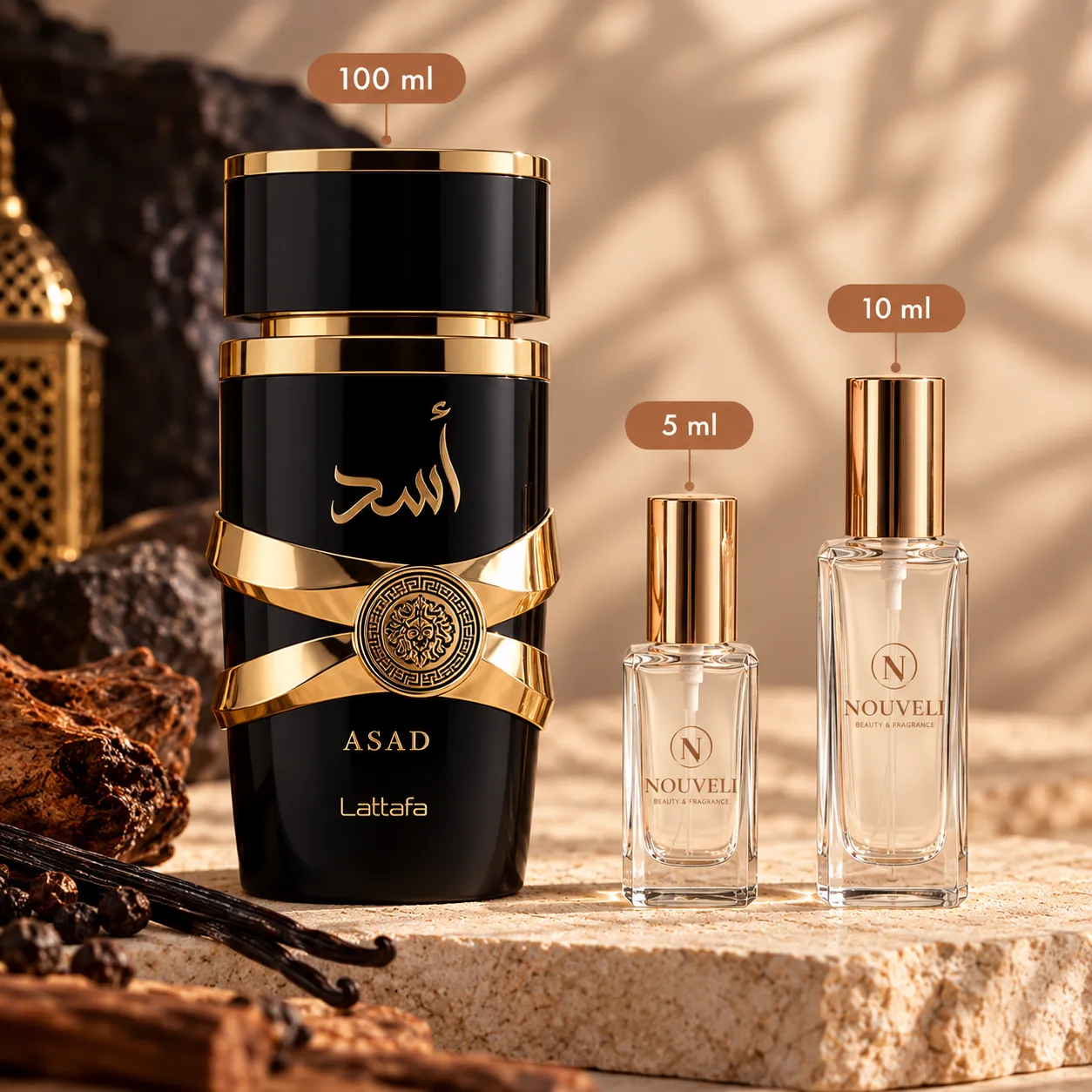 Decant Asad Lattafa Eau de Parfum – 5ml e 10ml